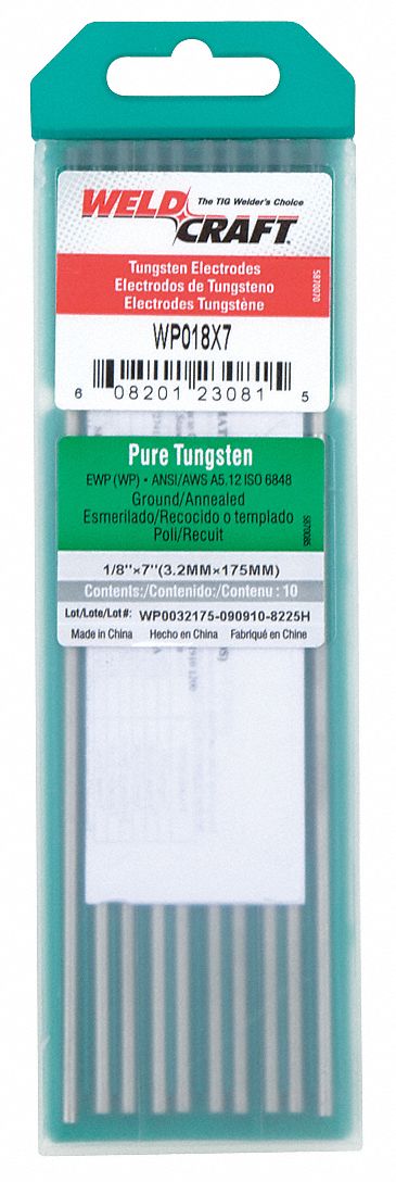 6LGU3 - Tungsten Electrode 1/8 In. PK10