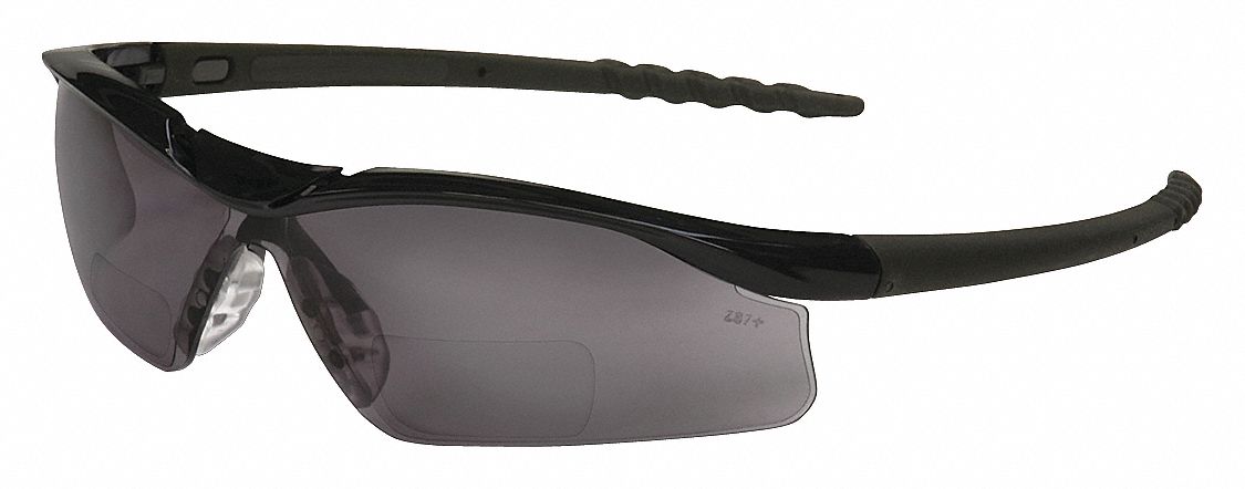 Reading Glasses: Anti-Scratch, No Foam Lining, Wraparound Frame, Full-Frame, +1.00, Gray