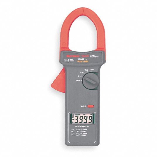 Digital Clamp On Ammeter, 2.5 in (64 mm) Jaw Capacity Grainger