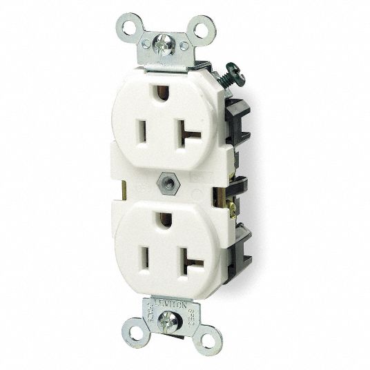 LEVITON, Duplex, 5-20R, Receptacle - 792TT8|5362-W - Grainger