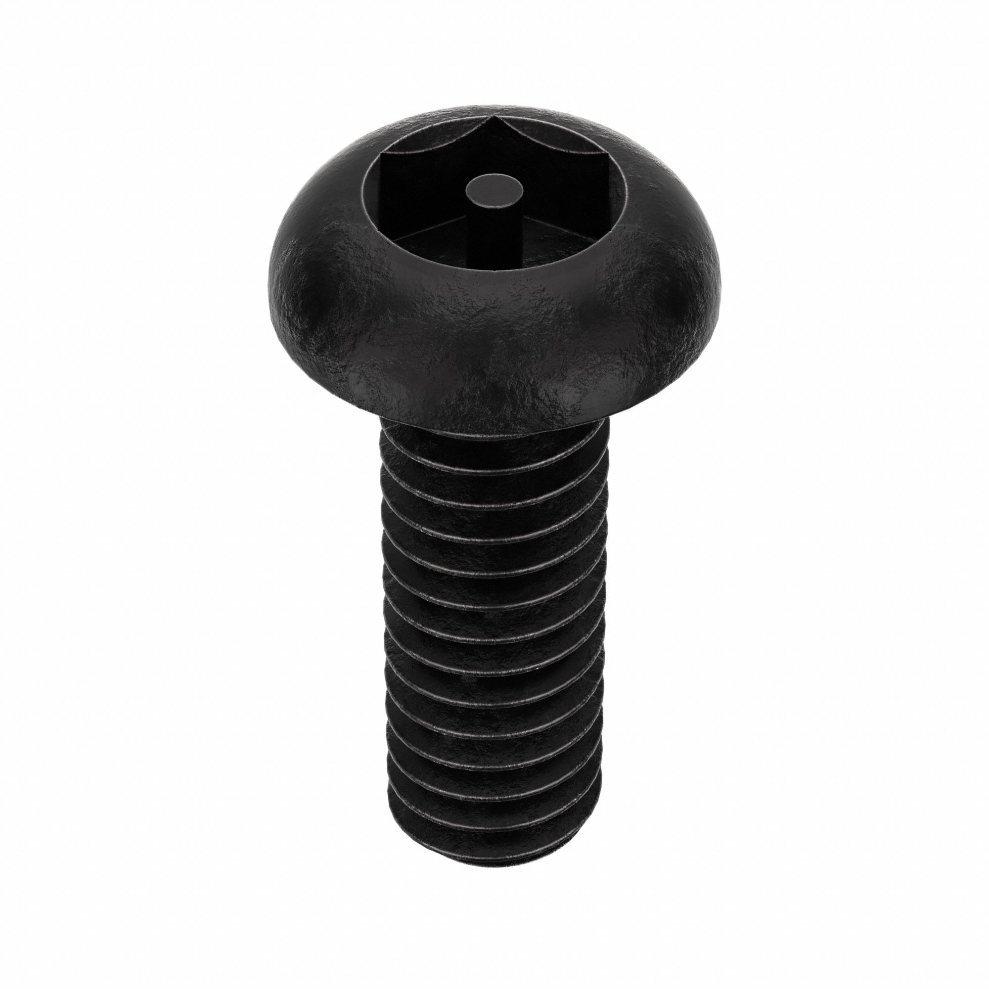 MACHINE SCREW, BUTTON, #8-32 THREAD SIZE, ½ IN L, 50 PK