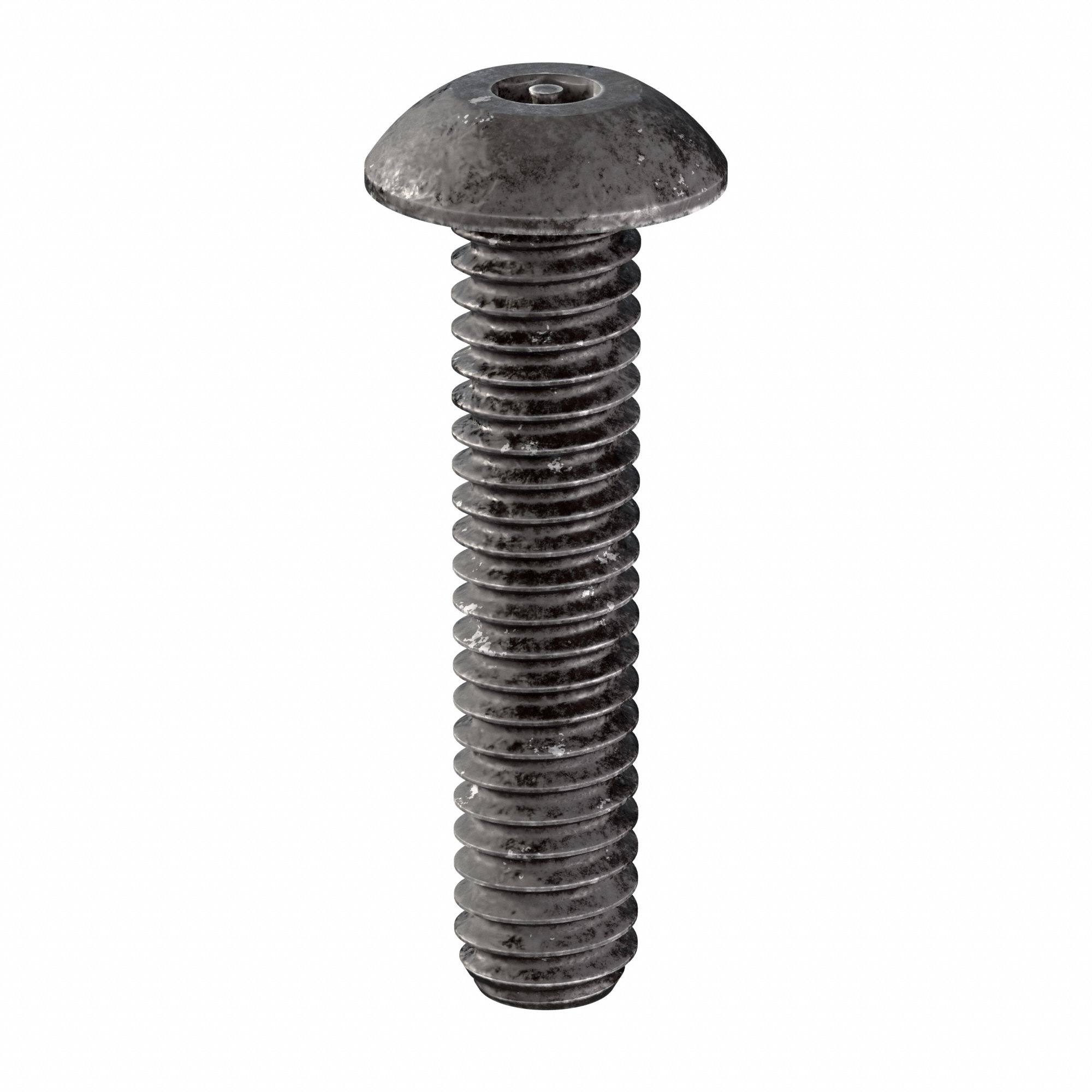 Mach Screw,Button,8-32x3/4 L,PK50 - Grainger
