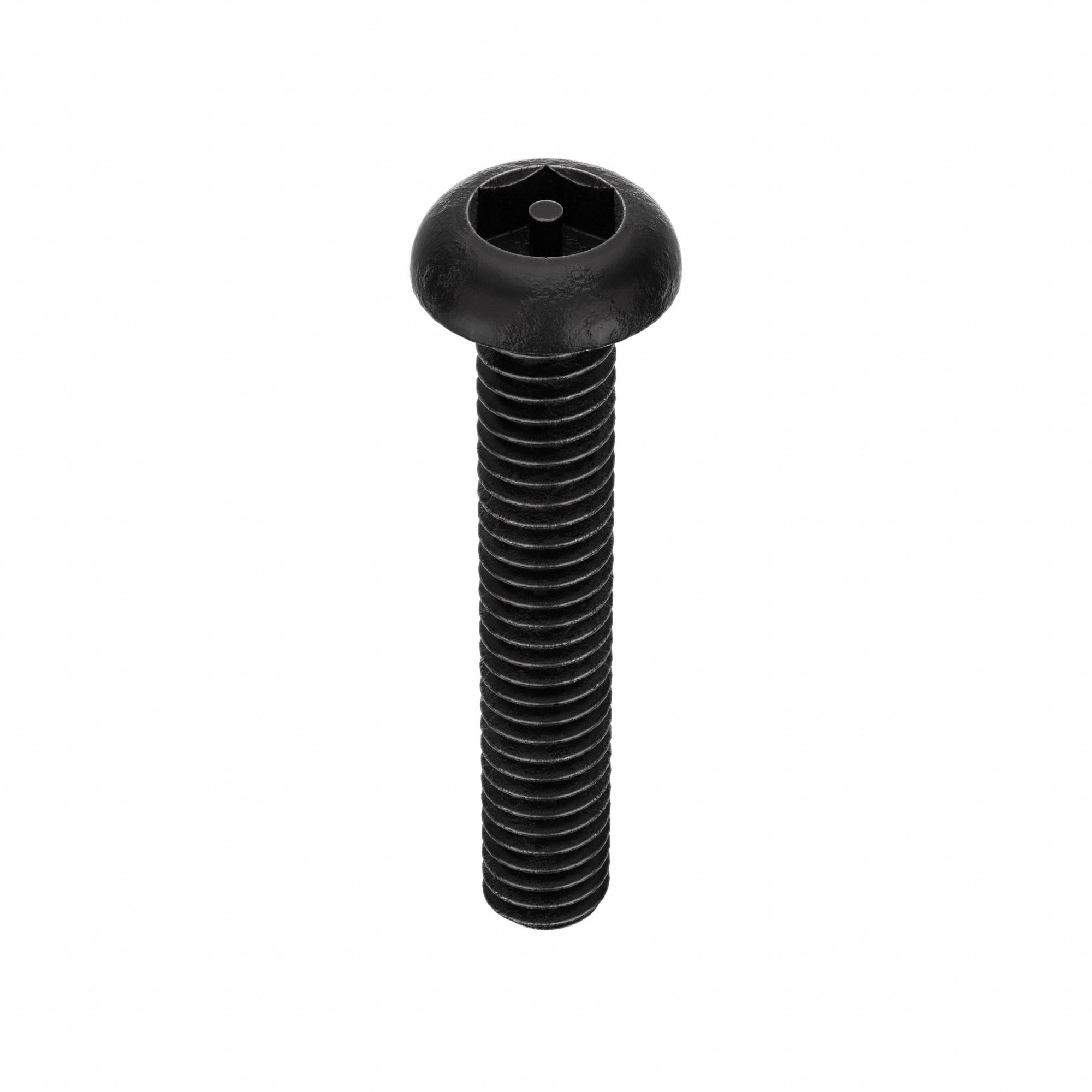 MACHINE SCREW, BUTTON, #8-32 THREAD SIZE, 1 IN L, 50 PK