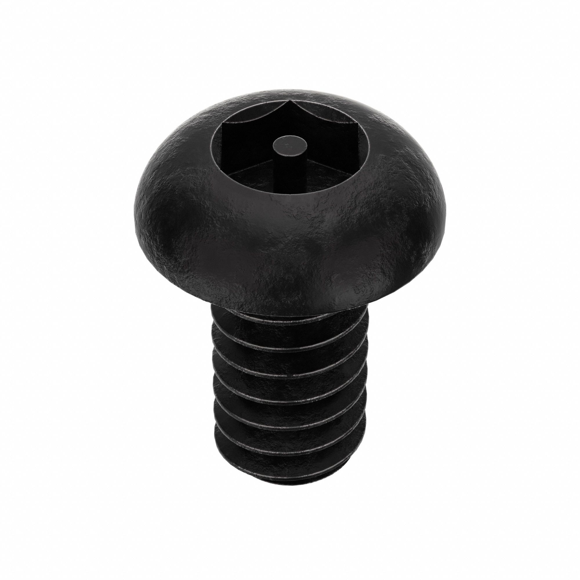 Mach Screw, Button, 10-24x3/8 L, PK50