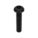 MACHINE SCREW, BUTTON, #10-24 THREAD SIZE, 1 IN L, 25 PK