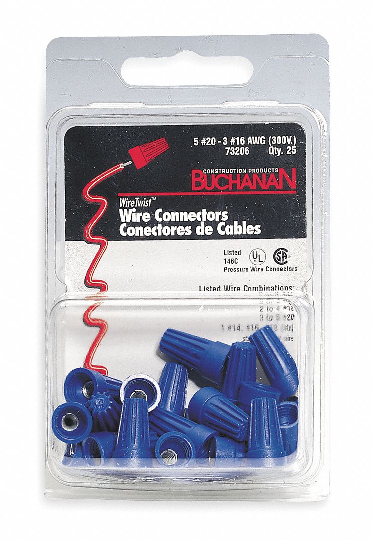 Wire Connector, PK 25 - Grainger