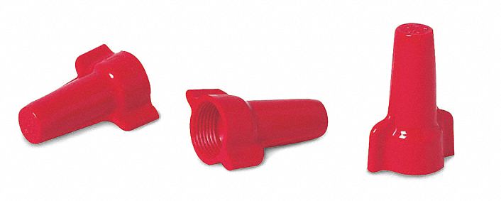 Twist-On Wire Connectors: Red, Wire Sizes 16 AWG – 6 AWG, 600 V, 300, PK