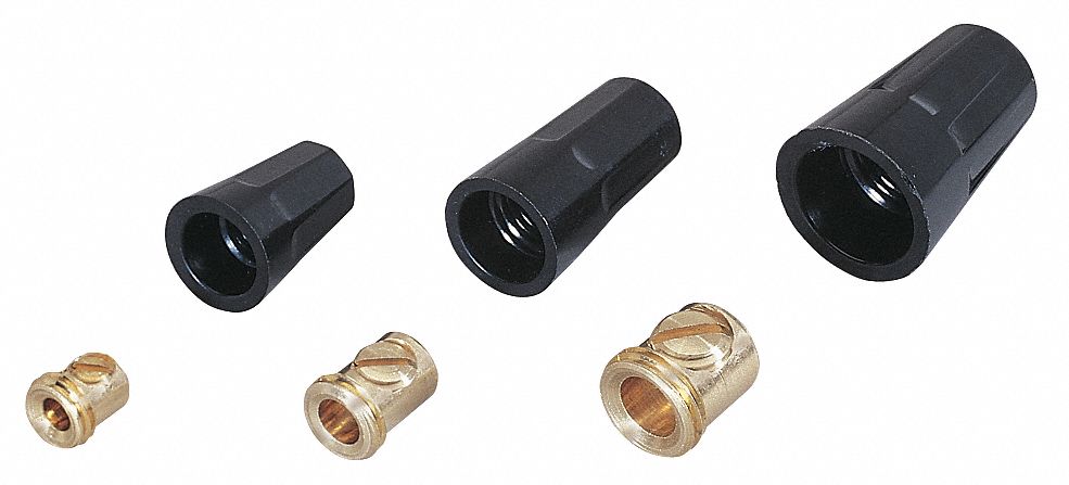 Twist-On Wire Connectors: Black, 600 V, 10, PK