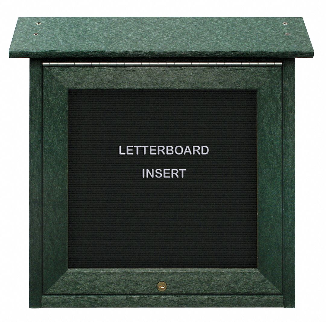 UNITED VISUAL PRODUCTS Letter Board Outdoor Enclosed Bulletin Board