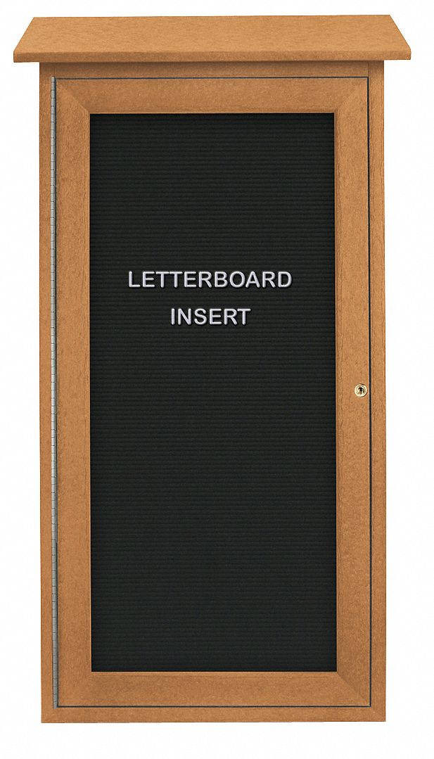UNITED VISUAL PRODUCTS Letter Board Outdoor Enclosed Bulletin Board