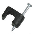 CABLE STAPLE,1/4IN,PLASTIC, COAXIAL