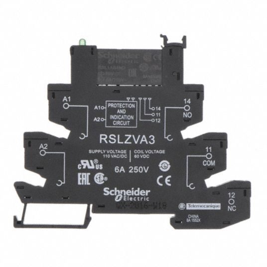 SCHNEIDER ELECTRIC, 60V DC, SPDT, Slim Interface Relay 6LVK0RSL1PVFU