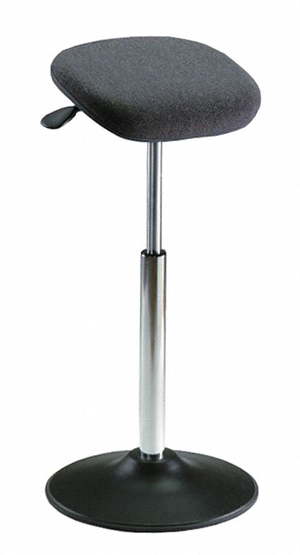 ESD Standing Support Stool: 300 lb Wt Capacity, 26 in to 34 in, 12 in Seat Dp