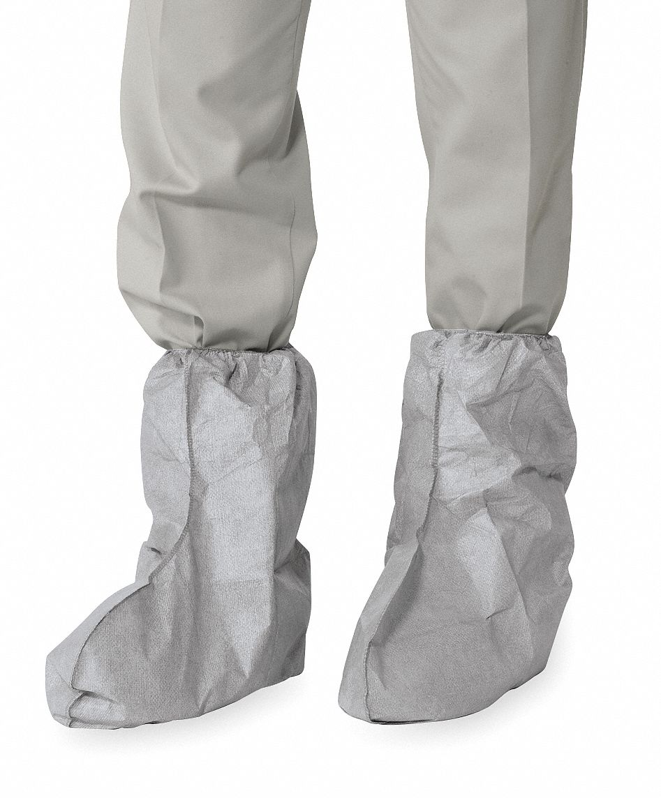 L Boot Covers, Slip Resistant Sole: Yes, Waterproof: No, 18" Height