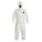 HOODED DISPOSABLE COVERALLS, TYVEK 400, ELASTIC CUFFS/ANKLES, SERGED SEAMS, WHITE, L