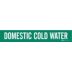 Domestic Cold Water Adhesive Pipe Markers