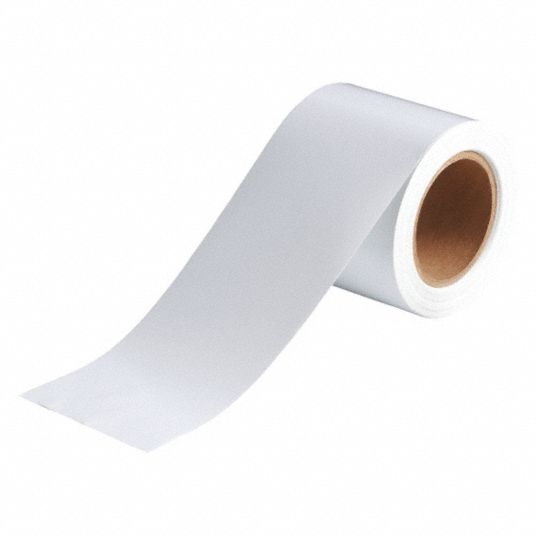 BRADY Pipe Marking Tape: White, 4 in Wd, 90 ft Roll Lg - 6M877|91433 ...