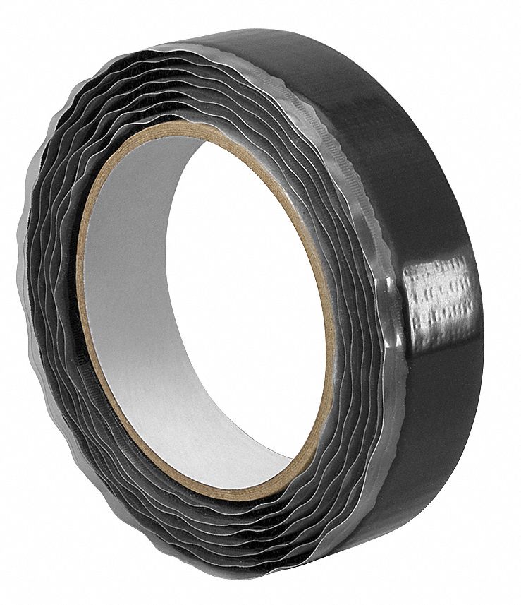 Hook-and-Loop Fastener: Roll, Black, Hook, 1 in Overall Wd, 30 ft Overall Lg, Adhesive, Acrylic