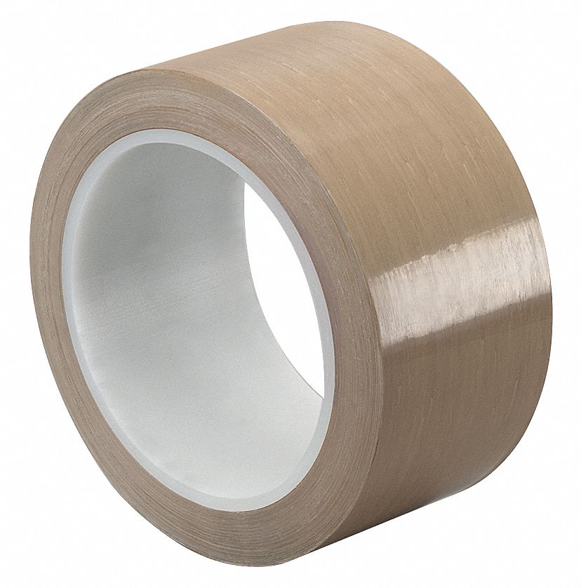 FILM TAPE, SILICONE-FREE PTFE SLICK SURFACE, TAN, 1 IN X 36 YARD, 4 MIL, SILICONE