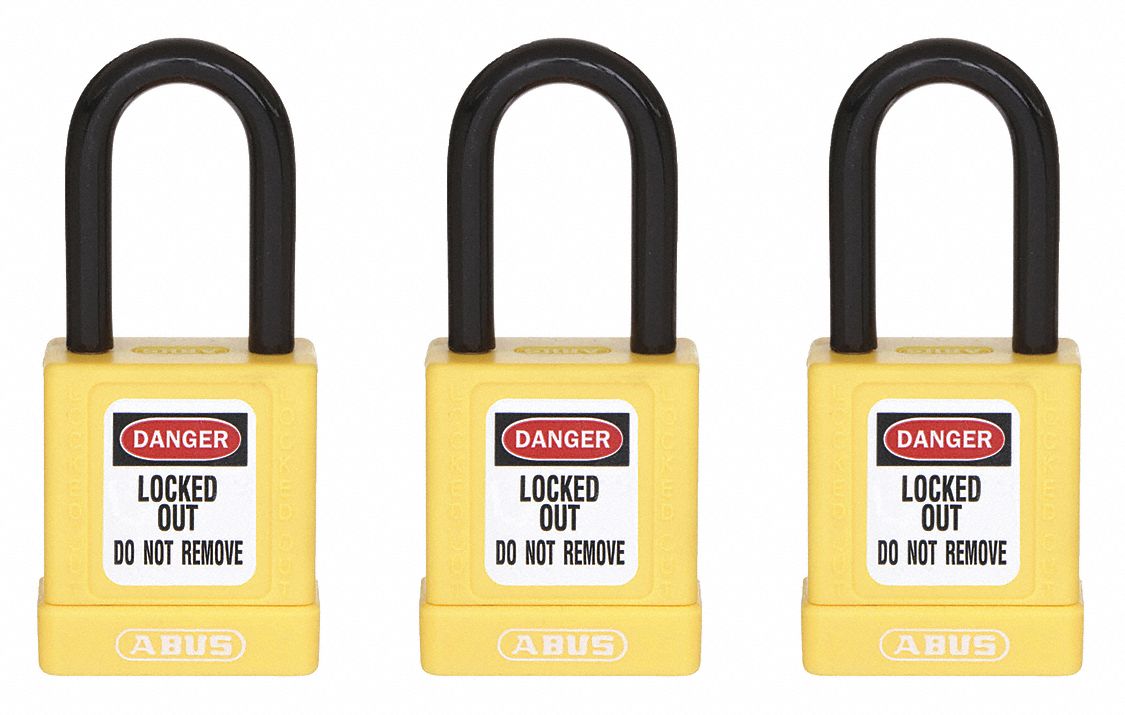 MASTER LOCK, Keyed Alike, Thermoplastic, Lockout Padlock 6MCC6