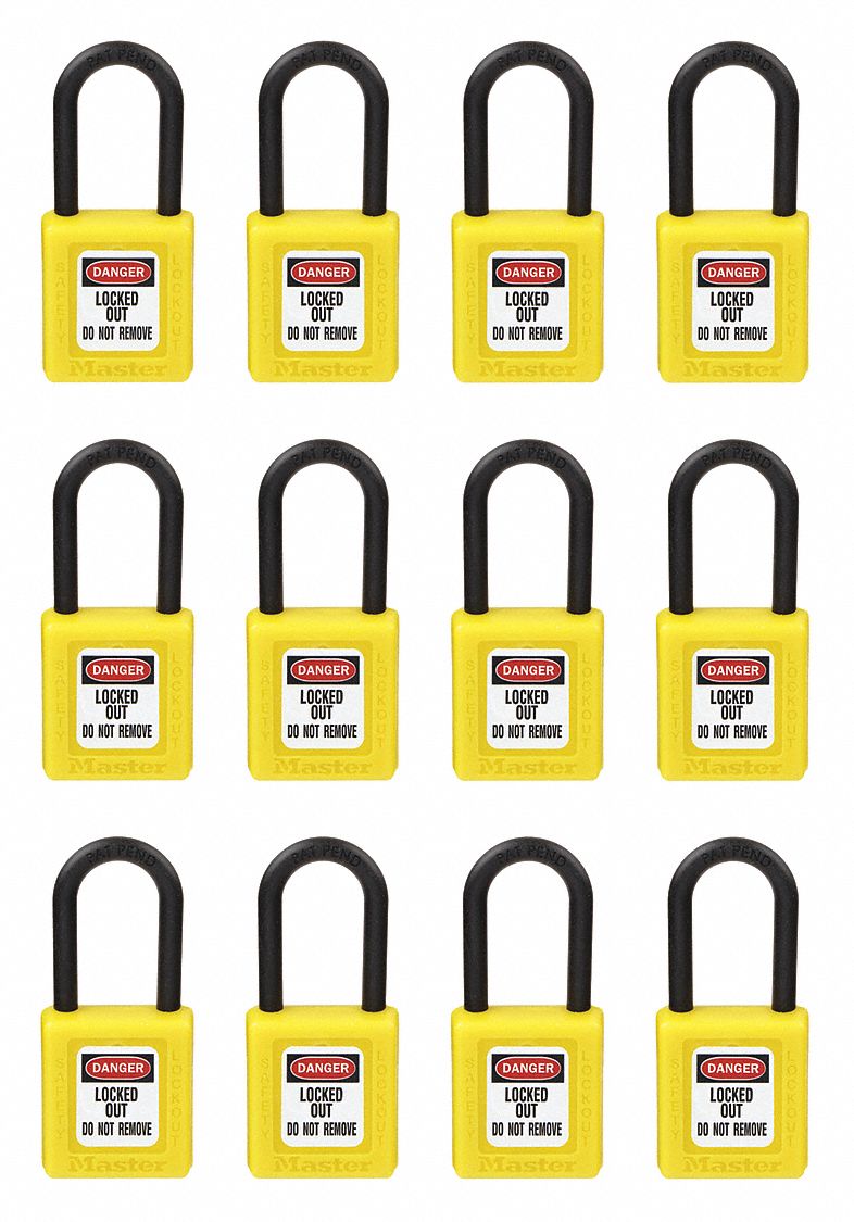 MASTER LOCK, Keyed Alike, Thermoplastic, Lockout Padlock - 6MCE2 ...