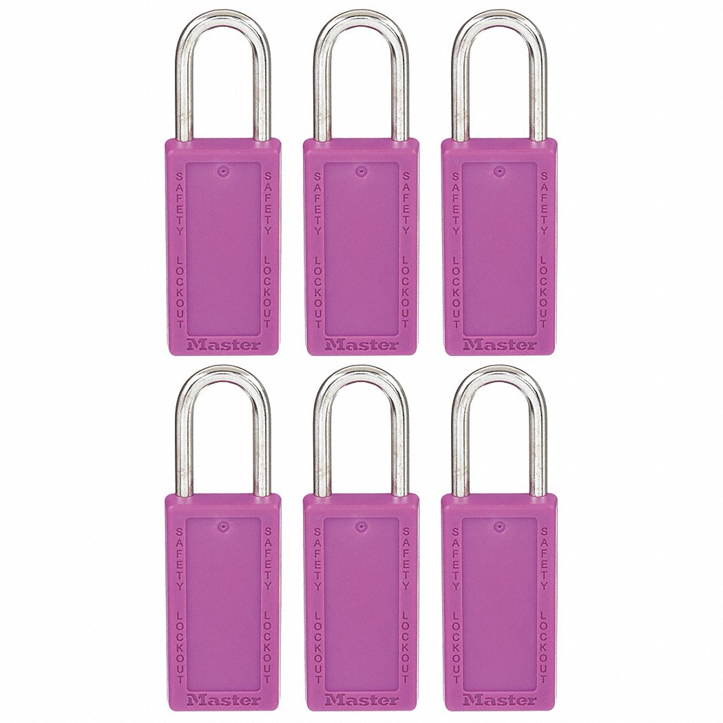 MASTER LOCK, Keyed Alike, Thermoplastic, Lockout Padlock - 6MCF5 ...