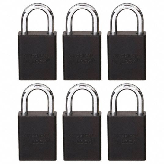 AMERICAN LOCK, Keyed Alike, Aluminum, Lockout Padlock 6MCK4