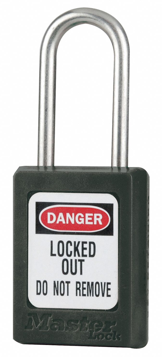 MASTER LOCK, Keyed Alike, Thermoplastic, Lockout Padlock 6MDC6