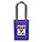 LOCKOUT PADLOCK, KEYED DIFFERENT, THERMOPLASTIC, COMPACT BODY, 1½ IN, STAINLESS STEEL, BLUE