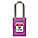 LOCKOUT PADLOCK, KEYED DIFFERENT, THERMOPLASTIC, COMPACT BODY, 1½ IN, STAINLESS STEEL, PURPLE