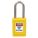 LOCKOUT PADLOCK, KEYED DIFFERENT, THERMOPLASTIC, COMPACT BODY, 1½ IN, STAINLESS STEEL, YELLOW