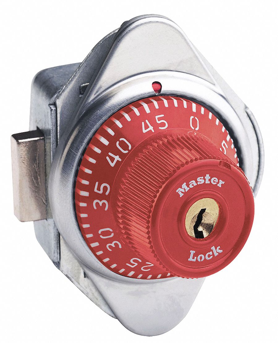 Built In Locker Lock,Manual,Red - Grainger