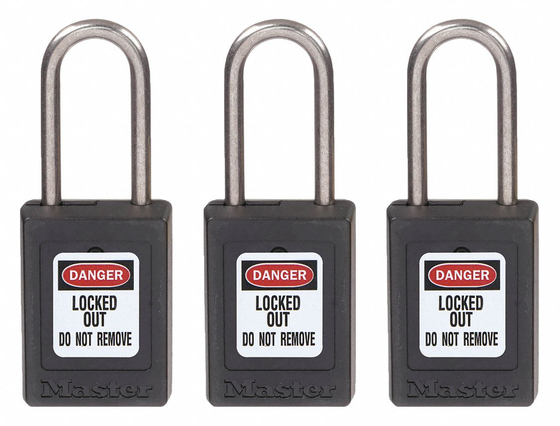 MASTER LOCK, Keyed Alike, Thermoplastic, Lockout Padlock 6MCZ8