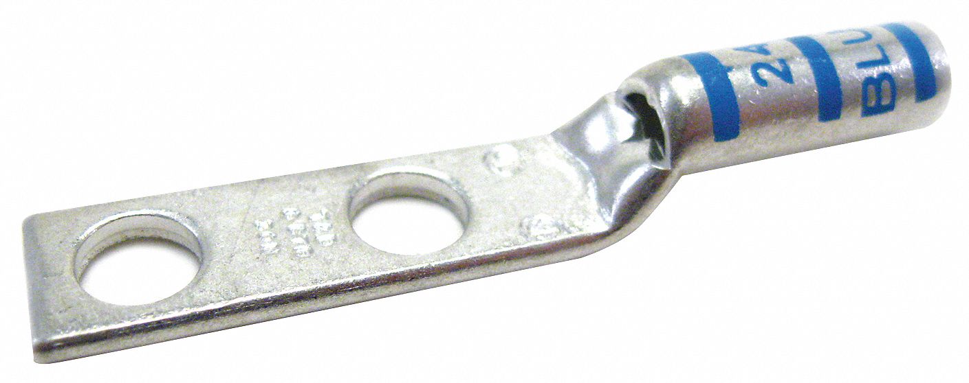 THOMAS & BETTS TwoHole Lug Compression Connector 6 AWG Cable Size