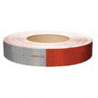 REFLECTIVE TAPE,W 1 IN,RED/WHITE