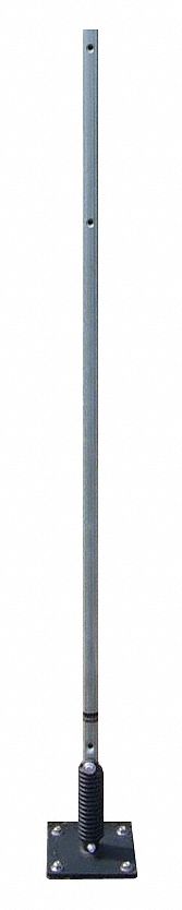 Square, 6 ft 6 in x 1 5/8 in x 9 in, Flexible Sign Post with Base ...