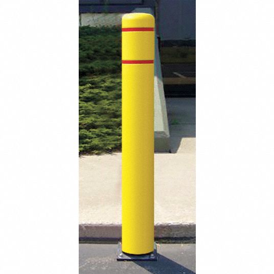 Post Guard 52 In Spring Mount Galvanized Steel Flexible Bollard With 7 