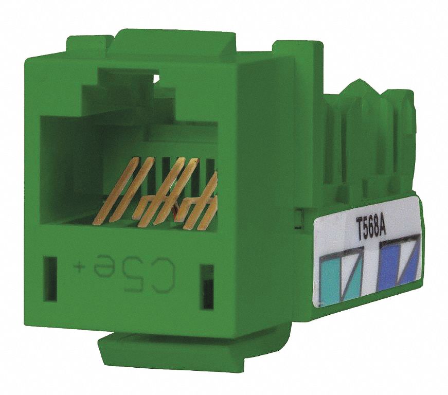 JACK,CAT5E+,RJ45,GREEN