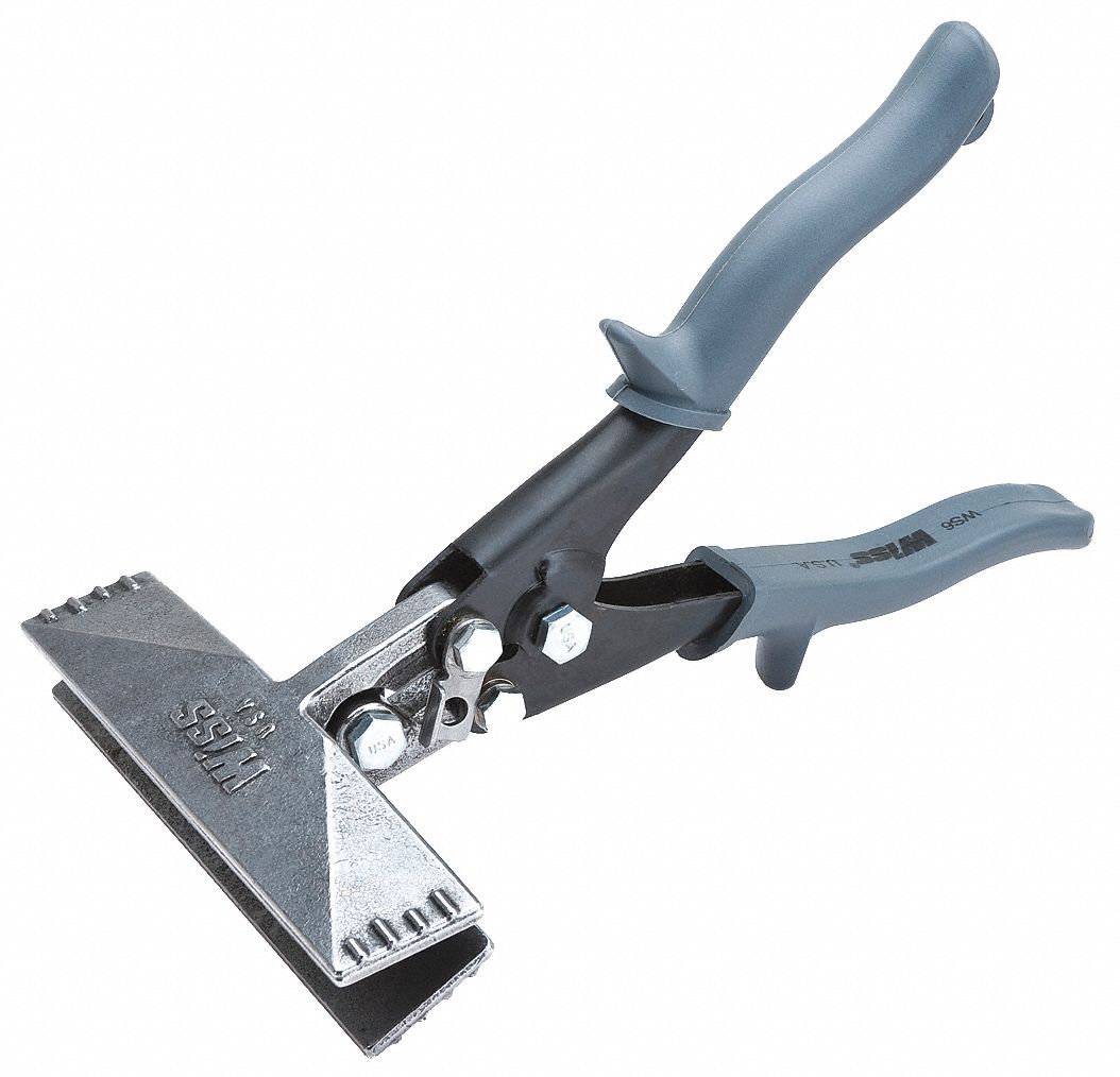 Wiss 6" Hand Seamer - Straight Handle Sheet Metal Bending Tool, WS6N