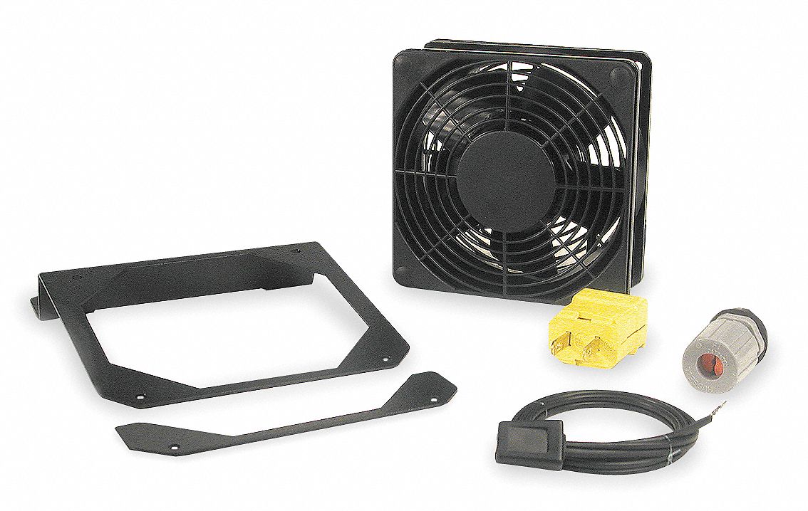 HUBBELL PREMISE WIRING Fan Kit, 120V AC, Black 6MK36REKF Grainger