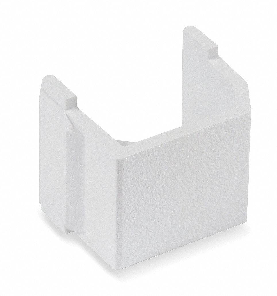 BLANK KEYSTONE INSERT, INSERTS, 0 PORTS, SFBW10, WHITE, SFBW10, 10 PK