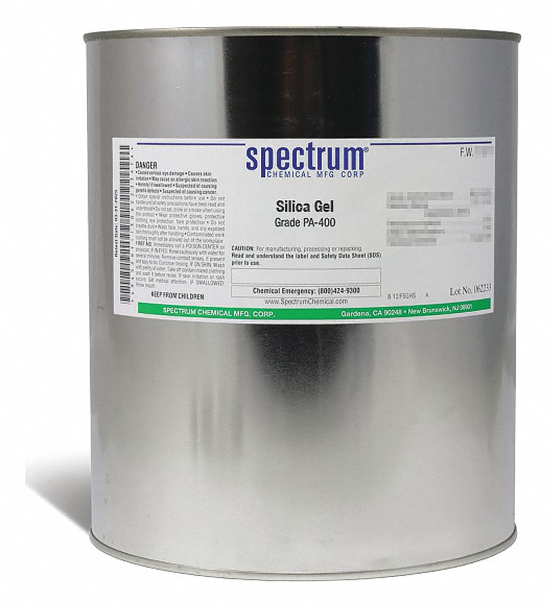Silica Gel - Grade PA-400 - 80-20 Mesh: Lab, 2.5 kg, 112926-00-8, Reagent, Powder, Drum, Metal, 1