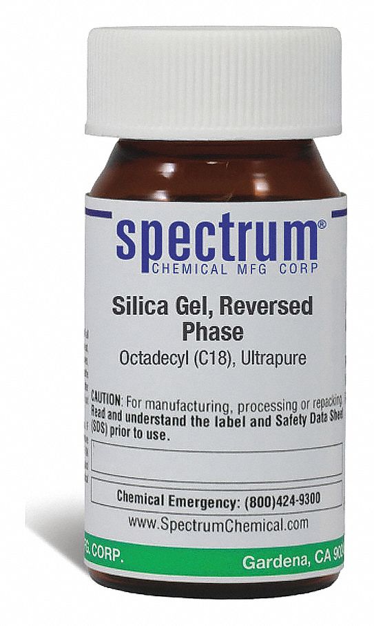 66813841, Amber Glass, Silica Gel, Reversed Phase, Octadecyl C18, 40