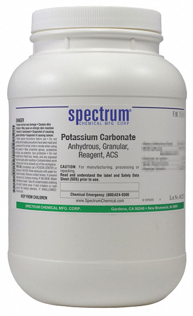 K Carbonate, Anhdrs, Grnlr, Rgnt, ACS, 2.5kg