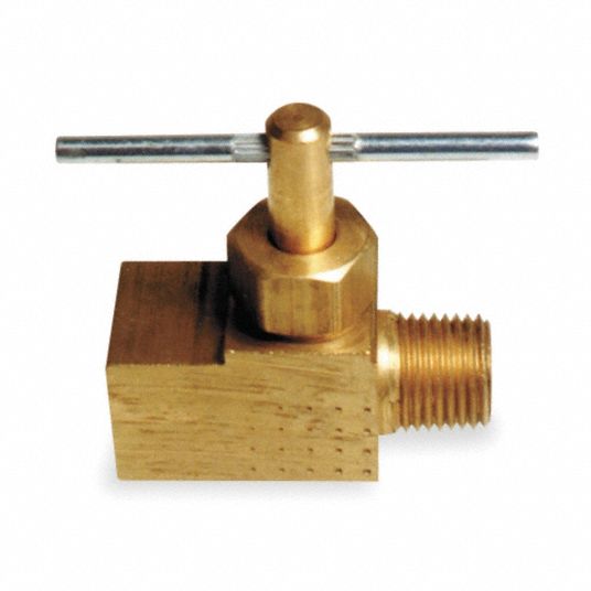 GRAINGER APPROVED Needle Valve, Straight, Brass, 1/8 In. 6MN316MN31
