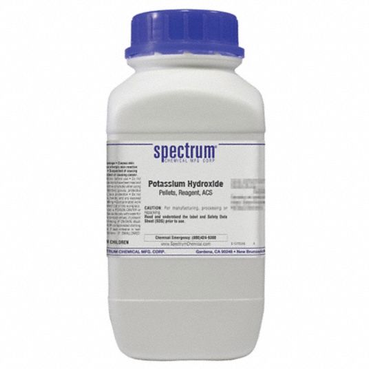SPECTRUM Potassium Hydroxide, Pellets, Reagent, ACS: 1310-58-3, 56.11 ...