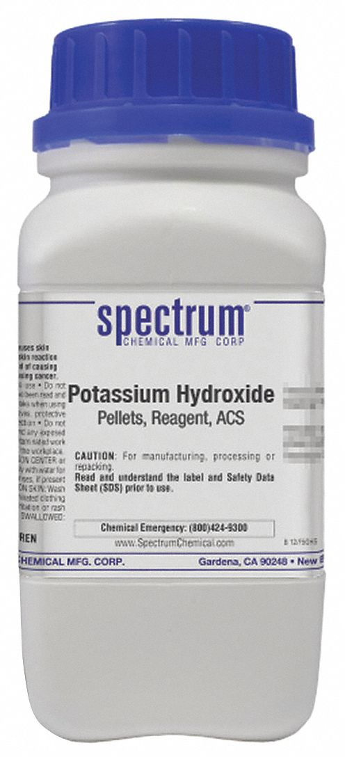 1310-58-3, 56.11, Potassium Hydroxide, Pellets, Reagent, ACS - 6MNA7 ...