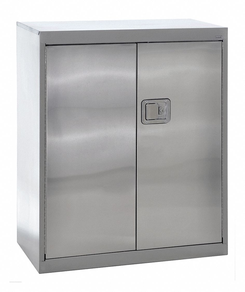 GRAINGER APPROVED Industrial Storage Cabinet, Gray, 42 in H X 36 in W X ...