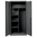 STORAGE CABINET, 36 IN X 18 IN X 78 IN, 4 SHELVES, SWING HANDLE/KEYED, 20 GA PANEL, ADJUSTABLE