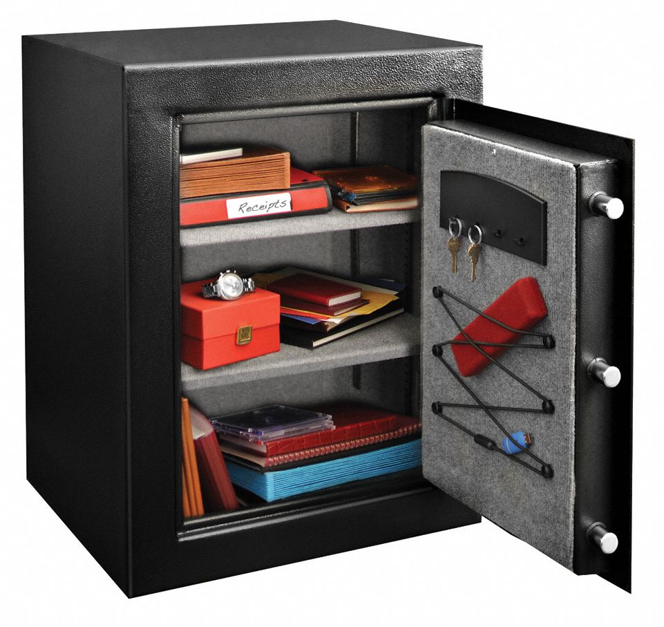 SENTRY SAFE Security Safe, 4.3 cu ft, Black 6MPK3T8331BLKHRO Grainger